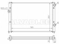 Volkswagen Passat 1988-1993 РАДИАТОР ОХЛАЖДЕНИЯ РАДИАТОР ОХЛАЖДЕНИЯ для VW PASSAT, SDN+ESTATE (...