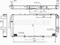 Audi 100 1982-1990 РАДИАТОР ОХЛАЖДЕНИЯ РАДИАТОР ОХЛАЖДЕНИЯ для AUDI 100 (C3)+ AVANT / ...