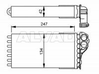 Peugeot 307 2001-2009 РАДИАТОР ОБОГРЕВА САЛОНА РАДИАТОР ОБОГРЕВА САЛОНА для PEUGEOT 307 (3_) В...