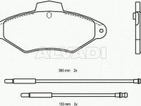 Citroen Xantia 1993-2001 ТОРМОЗНЫЕ КОЛОДКИ ТОРМОЗНЫЕ КОЛОДКИ для CITROEN XANTIA (X1/X2) + ...