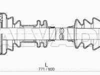 Peugeot Boxer 1993-2006 ПОЛУОСЬ ПОЛУОСЬ для PEUGEOT BOXER (230) Тип коробки пер...