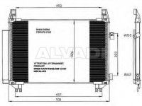 Toyota Yaris 2005-2011 радиатор кондиционера РАДИАТОР КОНДИЦИОНЕРА для TOYOTA YARIS (XP9) HB...