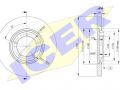 Hyundai H100 1993-2001 ТОРМОЗНОЙ ДИСК ТОРМОЗНОЙ ДИСК для HYUNDAI H-100 (P), 2023-01-1...