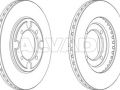Hyundai Coupe 1996-1999 ТОРМОЗНОЙ ДИСК ТОРМОЗНОЙ ДИСК для HYUNDAI COUPE/TIBURON (RD) Т...