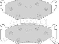 Chrysler Voyager / Town & Country 1984-1990 ТОРМОЗНЫЕ КОЛОДКИ ТОРМОЗНЫЕ КОЛОДКИ для CHRYSLER VOYAGER (ES) Wea...