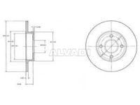 Alfa-Romeo 145 1994-2001 ТОРМОЗНОЙ ДИСК ТОРМОЗНОЙ ДИСК для ALFA ROMEO 145/146 (930) Bra...