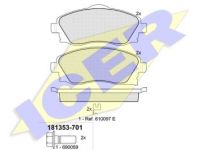 Opel Meriva (A) 2003-2010 ТОРМОЗНЫЕ КОЛОДКИ ТОРМОЗНЫЕ КОЛОДКИ для OPEL MERIVA Место установ...