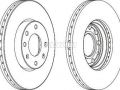 Opel Astra (F) 1991-2002 ТОРМОЗНОЙ ДИСК ТОРМОЗНОЙ ДИСК для OPEL ASTRA F Тип тормозного ...