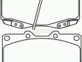 BMW 7 (E38) 1994-2001 ТОРМОЗНЫЕ КОЛОДКИ ТОРМОЗНЫЕ КОЛОДКИ для BMW 7 (E38) Wear Warning ...