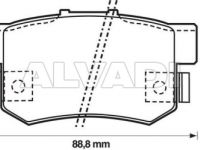 Honda CR-V 2001-2006 ТОРМОЗНЫЕ КОЛОДКИ ТОРМОЗНЫЕ КОЛОДКИ для HONDA CRV (RD) Wear Warni...