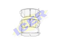 Hyundai Accent 2005-2012 ТОРМОЗНЫЕ КОЛОДКИ ТОРМОЗНЫЕ КОЛОДКИ для HYUNDAI ACCENT (MC), 2023...