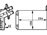 Seat Arosa 1997-2004 РАДИАТОР ОБОГРЕВА САЛОНА РАДИАТОР ОБОГРЕВА САЛОНА для SEAT AROSA (6H) Ка...