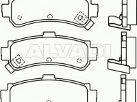 Nissan Almera (N15) 1995-2000 ТОРМОЗНЫЕ КОЛОДКИ ТОРМОЗНЫЕ КОЛОДКИ для NISSAN ALMERA (N15), ALEX...